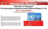 HUMA Research Seminar - Toleration or Respect?: The Zhuangizan Attitude toward Different Ways of Life