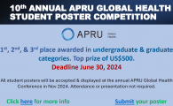 10th Annual APRU Global Health Student Poster Competition