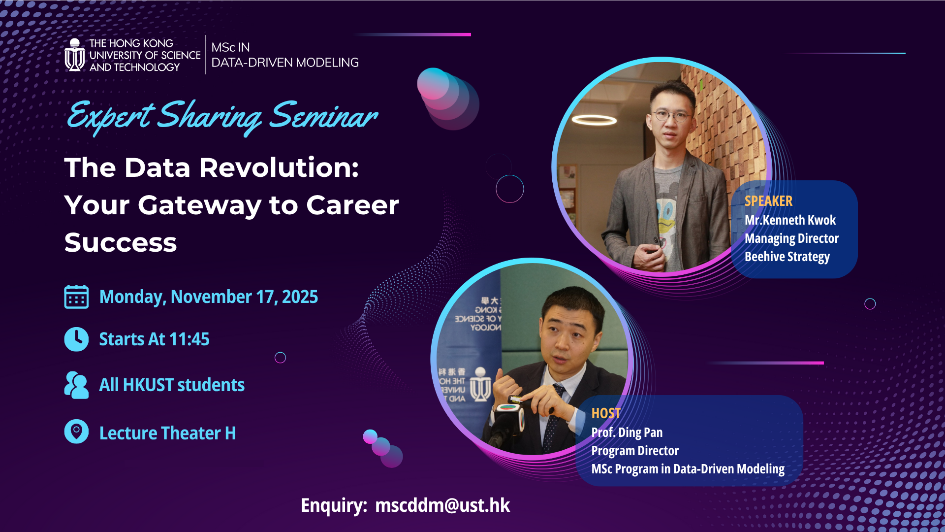 MSc(DDM) Expert Sharing Seminar Series - The Data Revolution: Your Gateway to Career Success