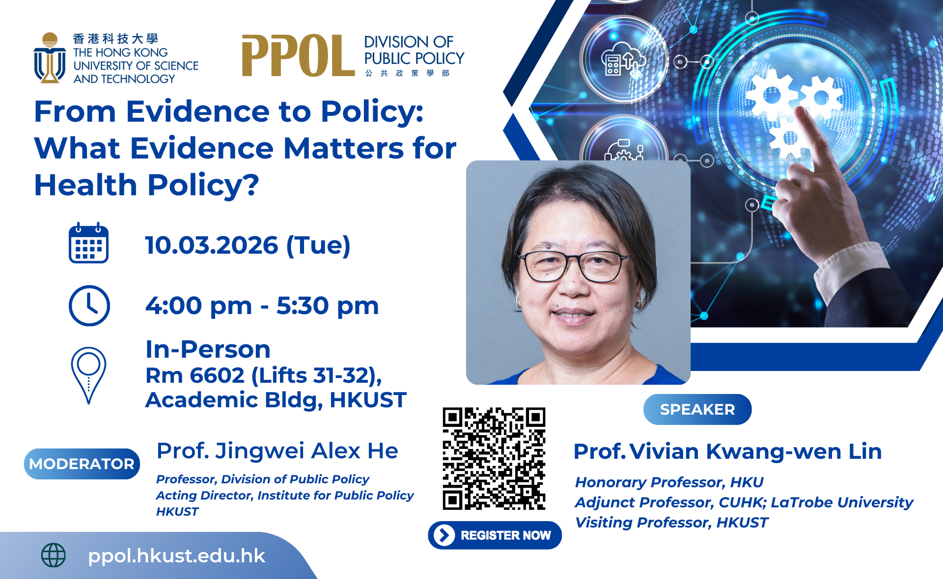 From Evidence to Policy: What Evidence Matters for Health Policy? - Prof. Vivian Kwang-wen Lin