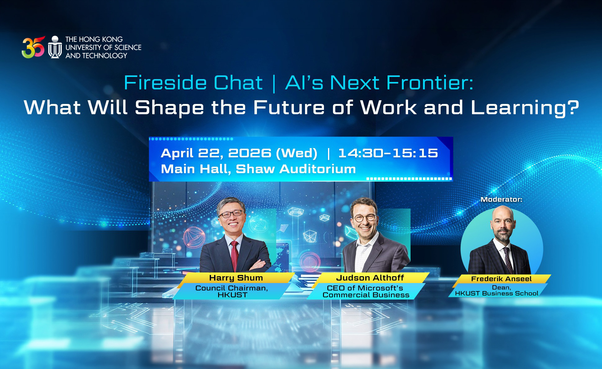 Fireside Chat | AI’s Next Frontier: What Will Shape the Future of Work and Learning?