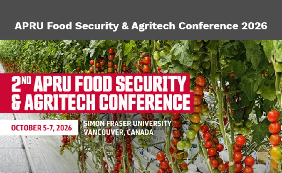 [Poster Competition] APRU Food Security &amp; Agritech Conference 2026