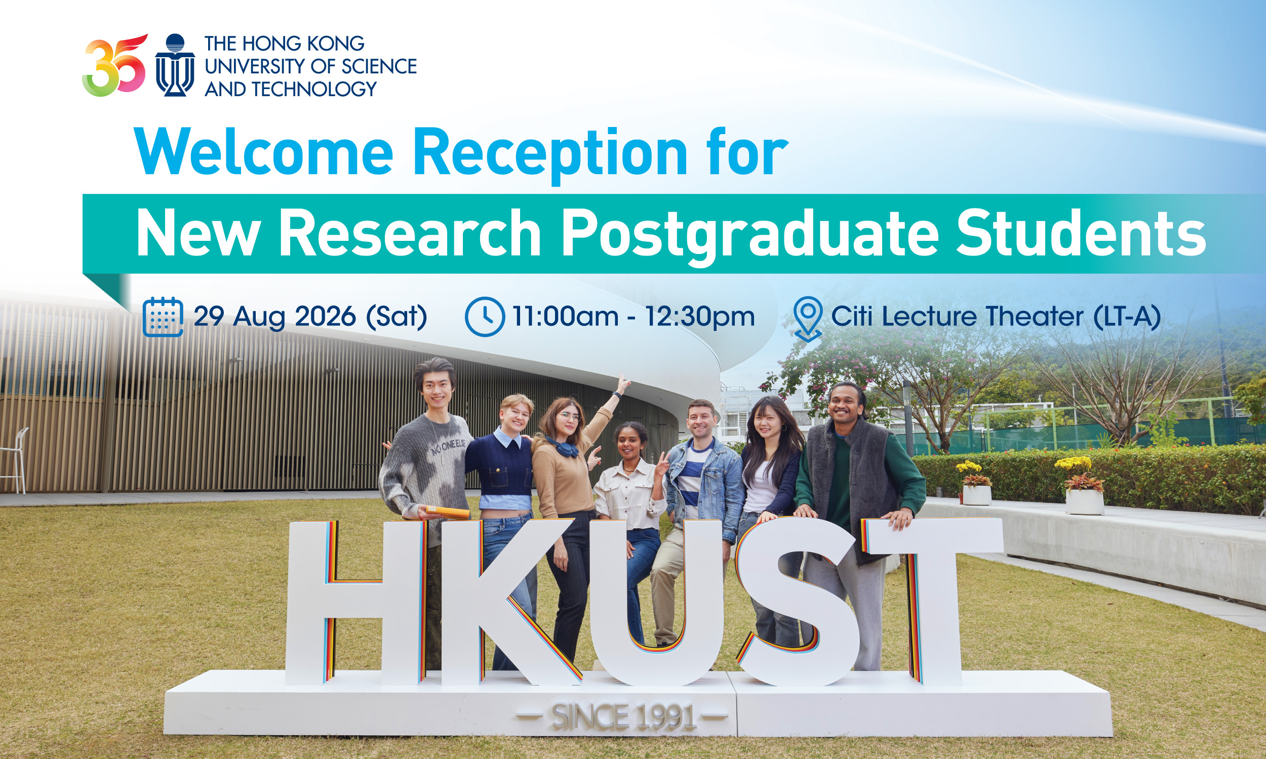 Welcome Reception for New Research Postgraduate Students 2026-27