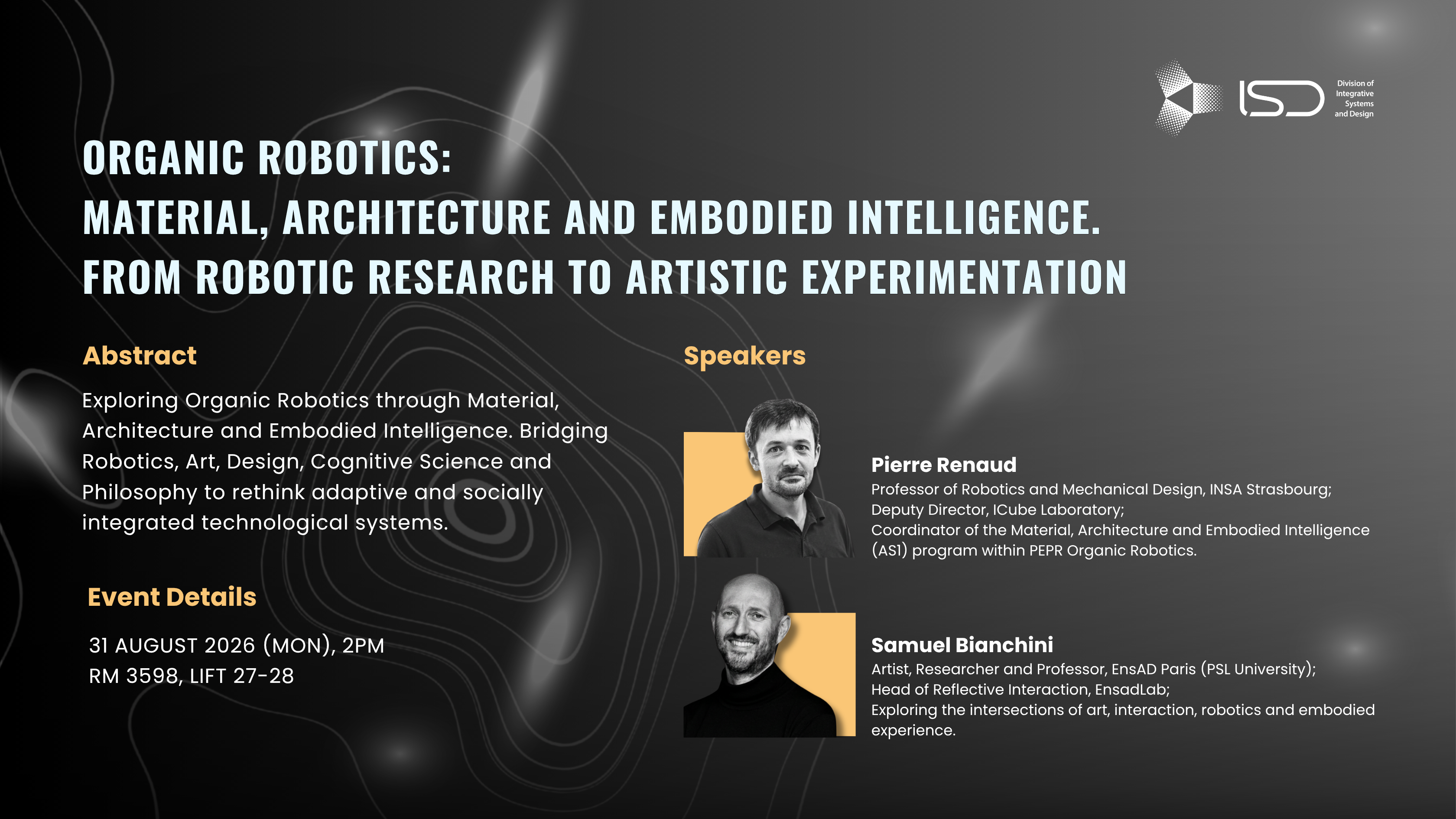 Organic Robotics: Material, Architecture and Embodied Intelligence. From Robotic Research to Artistic Experimentation