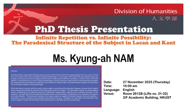 Infinite Repetition vs. Infinite Possibility: The Paradoxical Structure of the Subject in Lacan and Kant