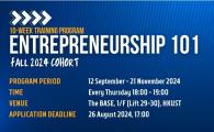 Entrepreneurship 101 Fall 2024 Cohort (10 Week Training program)