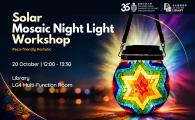 Solar Mosaic Night Light Workshop