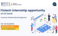 Fintech internship opportunity at livi bank (CRM) - Open for Registration