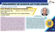 Philosophy of Science Lecture Series - Topic Modeling for Conceptual Cartography