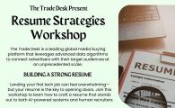 Resume Strategies Workshop