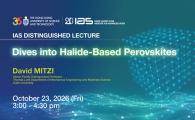 IAS Distinguished Lecture - Dives into Halide-Based Perovskites