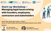 START-UP WORKSHOP - MANAGING LEGAL ISSUES ARISING WITH FOUNDERS, EMPLOYEES, CONTRACTORS AND STAKEHOLDERS