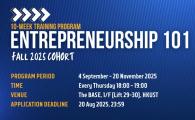Entrepreneurship 101 Fall 25/26 Cohort (10 Week Training program)