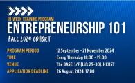  An Overview - Entrepreneurship 101 Fall 2024 Cohort (10 Week Training program)