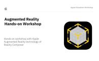 AUGMENTED REALITY HANDS-ON WORKSHOP