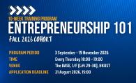 Entrepreneurship 101 Fall 2026Cohort (10 Week Training program)