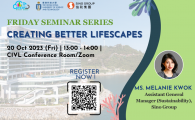 FRIDAY SEMINAR SERIES  - Creating Better Lifescapes