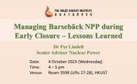 Managing Barsebäck NPP during   Early Closure – Lessons Learned