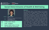 Social Science Talk - Social Determinants of Health & Well-being