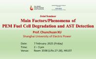 Main factors/phenomena of   PEM fuel cell degradation and AST detection