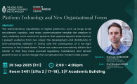 Social Science Seminar - Platform Technology and New Organizational Forms