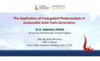 The Application of Conjugated Photocatalysts in Sustainable Solar Fuels Generation