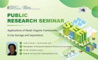 Public Research Seminar by Sustainable Energy and Environment Thrust, HKUST(GZ)  - Applications of Metal–Organic Frameworks in Gas Storage and Separations