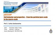 CIVL Departmental Seminar  - Soil Behavior and Properties – From the Particle/Pore Scale to the Macro-Scale