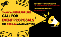 Shaw Auditorium - Call For Proposals