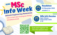 School of Engineering - MSc Information Session 2023 