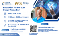 PPOL Divisional Seminar  - Innovation for the Just Energy Transition