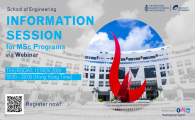 School of Engineering Information Session for MSc Programs via Webinar
