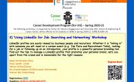 IEI, SENG X CC Career Development Program (for Engineering UG Students) - Spring 2020-21  - ‘Using LinkedIn for Job Searching and Networking’ Workshop  