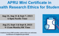 APRU Mini Certificate in Health Research Ethics for Students