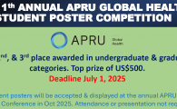11th Annual Student Poster Contest of the APRU Global Health Program