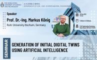 Civil Engineering Departmental Seminar  - Generation of initial digital twins using artificial intelligence