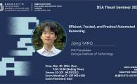 DSA Thrust seminar “Efficient, Trusted, and Practical Automated Reasoning”   