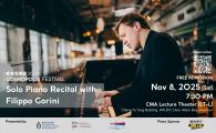 Solo Piano Recital with Filippo Gorini | Cosmopolis Festival 2025
