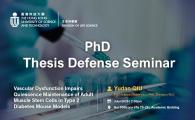 PhD Thesis Defense Seminar  - Vascular Dysfunction Impairs Quiescence Maintenance of Adult Muscle Stem Cells in Type 2 Diabetes Mouse Models