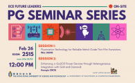 Department of Electronic & Computer Engineering - ECE FUTURE LEADERS PG SEMINAR SERIES