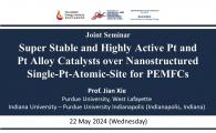 Super Stable and Highly Active Pt and Pt Alloy Catalysts over Nanostructured Single-Pt-Atomic-Site for PEMFCs