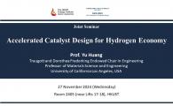 Accelerated Catalyst Design for Hydrogen Economy