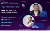 MSc(DDM) Expert Sharing Seminar Series - How RWA (STO) is created and traded