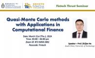 FINTECH THRUST SEMINAR |  Quasi-Monte Carlo methods with Applications in Computational Finance