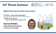 IoT Thrust Seminar | Digital Twinning the Built Environment