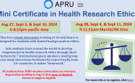 APRU Mini-certificate in Health Research Ethics