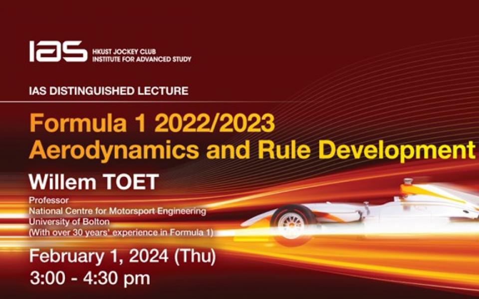 IAS Distinguished Lecture - Formula 1 2022/2023 Aerodynamics and Rule ...