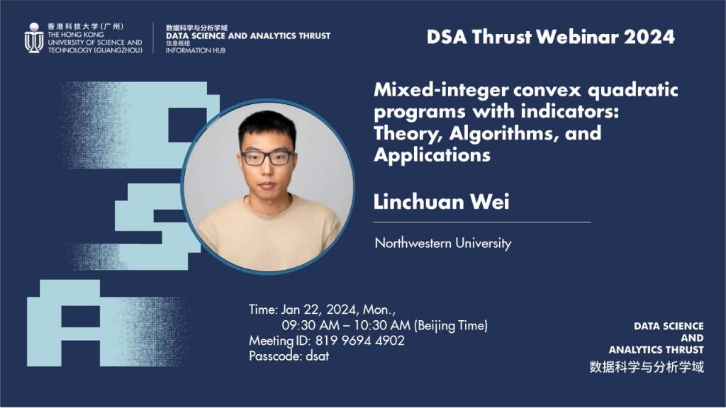 Data Science and Analytics Thrust Seminar Mixedinteger convex