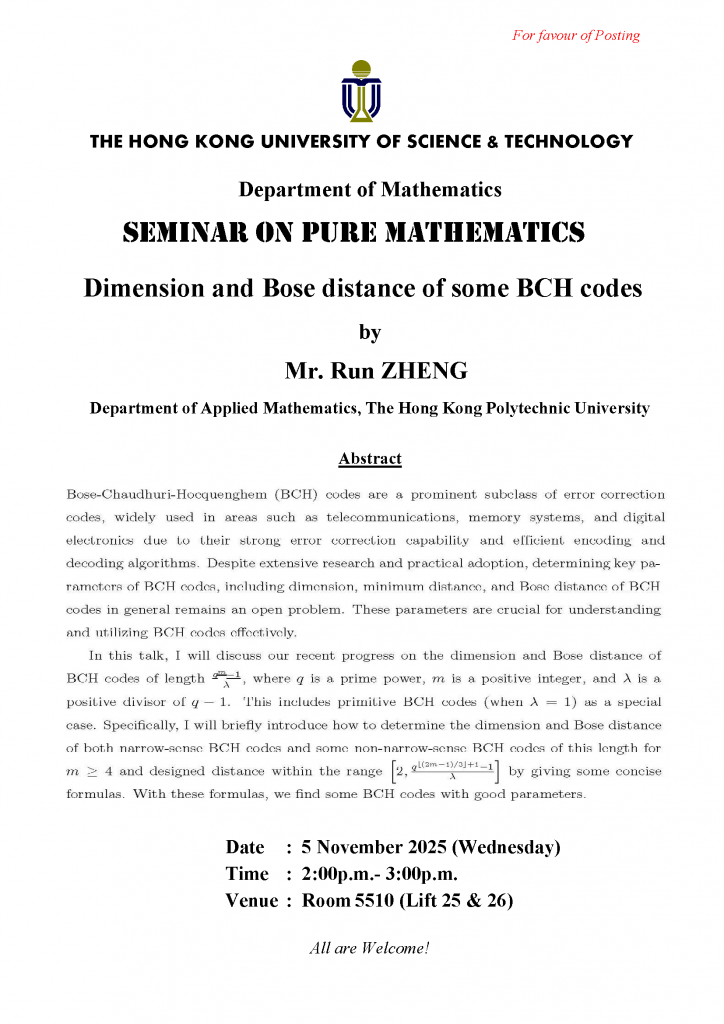 Runbing Zheng Math Department of Mathematics - Seminar on Pure Mathematics - Dimension and ...