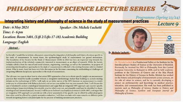 Philosophy of Science Lecture Series Programme (Spring 23/24 ...